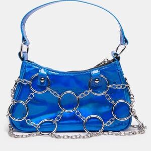 Poster Grl, OS, Blue Holographic Shoulder Bag (SOLD OUT ONLINE)